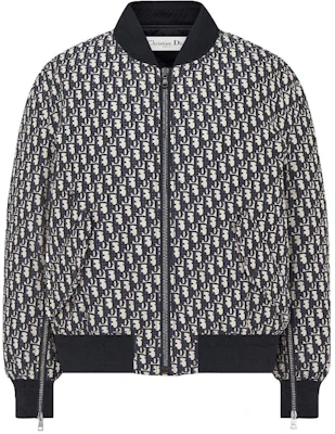 DIOR SS23 蓝色长袖logo印花拉链夹克 317C67A2970-5803 Buy DIOR SS23 蓝色长袖logo印花拉链夹克 317C67A2970-5803