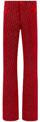 DIOR 2023春节男士红色高腰刺绣直筒牛仔裤。 313D006B314X-C380 Buy DIOR 2023春节男士红色高腰刺绣直筒牛仔裤。 313D006B314X-C380