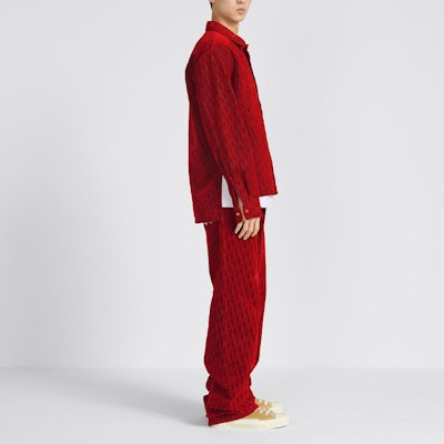 DIOR 2023春节男士红色高腰刺绣直筒牛仔裤。 313D006B314X-C380 Details for DIOR 2023春节男士红色高腰刺绣直筒牛仔裤。 313D006B314X-C380