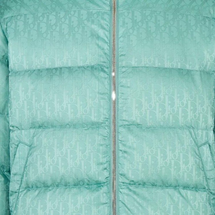 Sizing Chaqueta Acolchada Verde Dior SS23 Monograma Cremallera Manga Larga 943C449A4462-C689