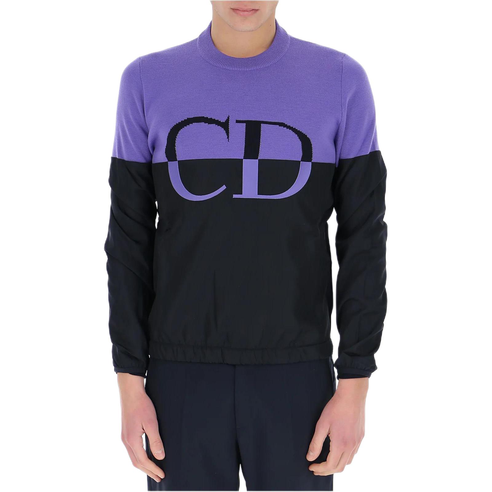 Dior SS23 Multicolor Letter Print Sweatshirt Purple 113M620AT188-485