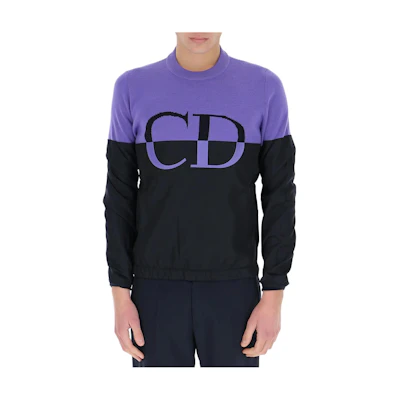 Dior SS23 Multicolor Letter Print Sweatshirt Purple 113M620AT188-485