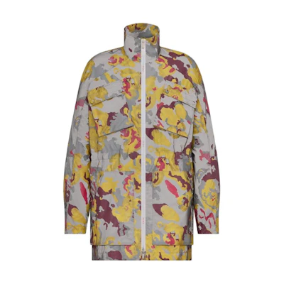 DIOR SS23 Pattern Print Stand Collar Zip Jacket Multicolor - Fashion 383C307A5783-C885