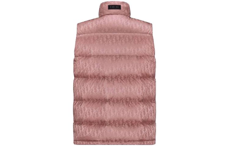 Lookbook DIOR メンズ SS23 ピンクキルティングダウンベスト フルプリント付き. 033C410A4462-C369