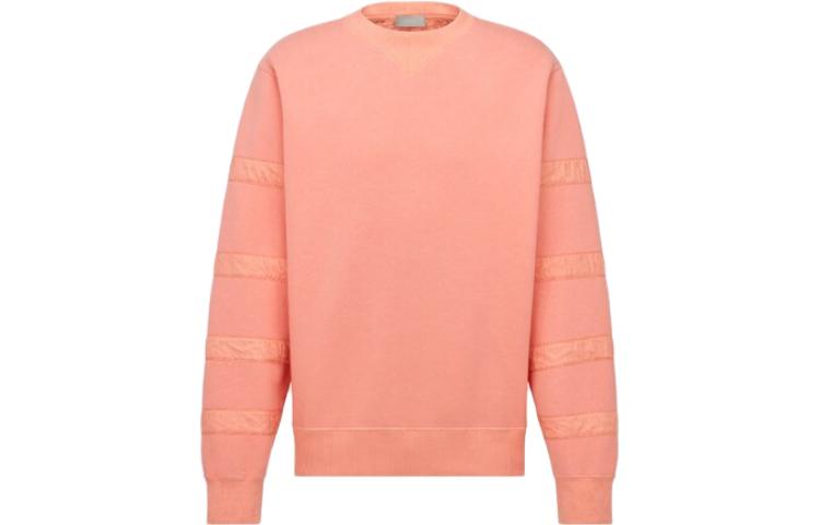 DIOR SS23 Pink Striped Crewneck Sweatshirt Long Sleeve Pullover 313J634A0531-241