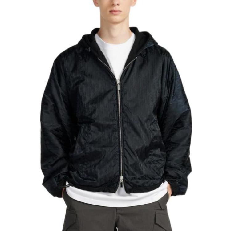 Dior SS23 Reversible Solid Color Hooded Jacket Black 313J232A0531-C989 圖 5