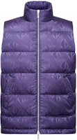 DIOR SS23 Ski Exclusive Purple Down Vest with Zip and Stand Collar. 033C410C5711-C479 DIOR SS23 Ski Exclusive Purple Down Vest with Zip and Stand Collar. 033C410C5711-C479