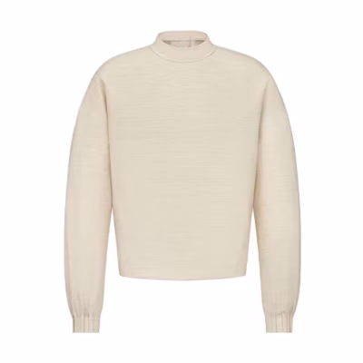 DIOR SS23 Solid Color Mock Neck Long Sleeve Sweatshirt Men’s Off-White 393C665A5845-C040