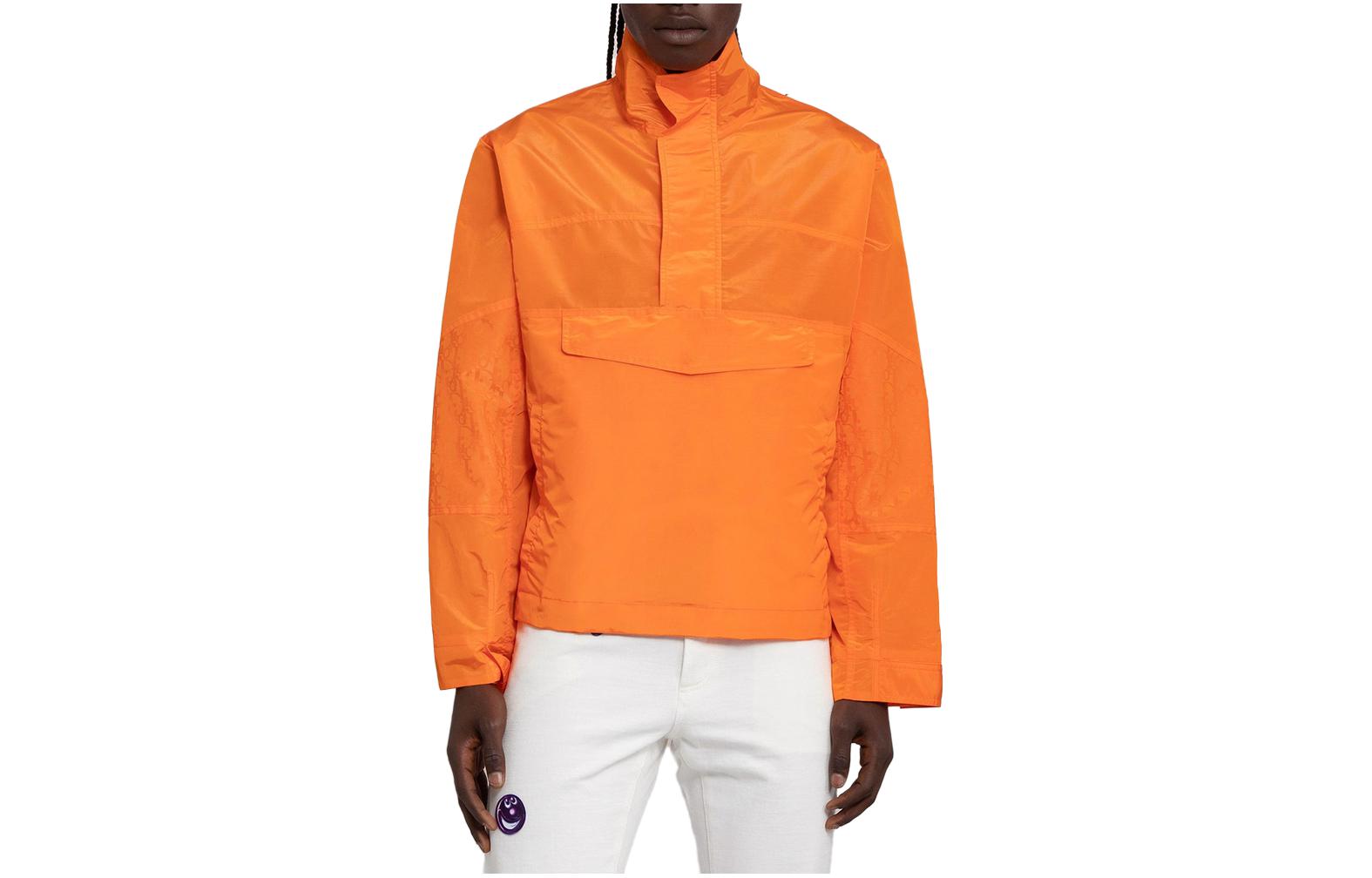 DIOR SS23 Solid Color Stand Collar Jacket - Orange 193C402A5149-C282
