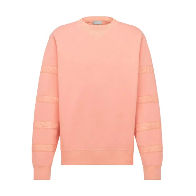 DIOR SS23 Solid Crewneck Long Sleeve Pullover Sweatshirt Pink 313J634A0531-C241