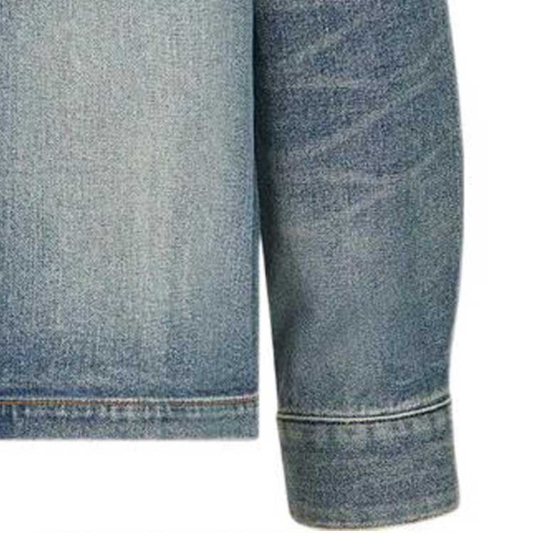 Cheap 迪奥 SS23 logo刺绣水洗蓝色全拉链丹宁夹克 313D487AY988-C580