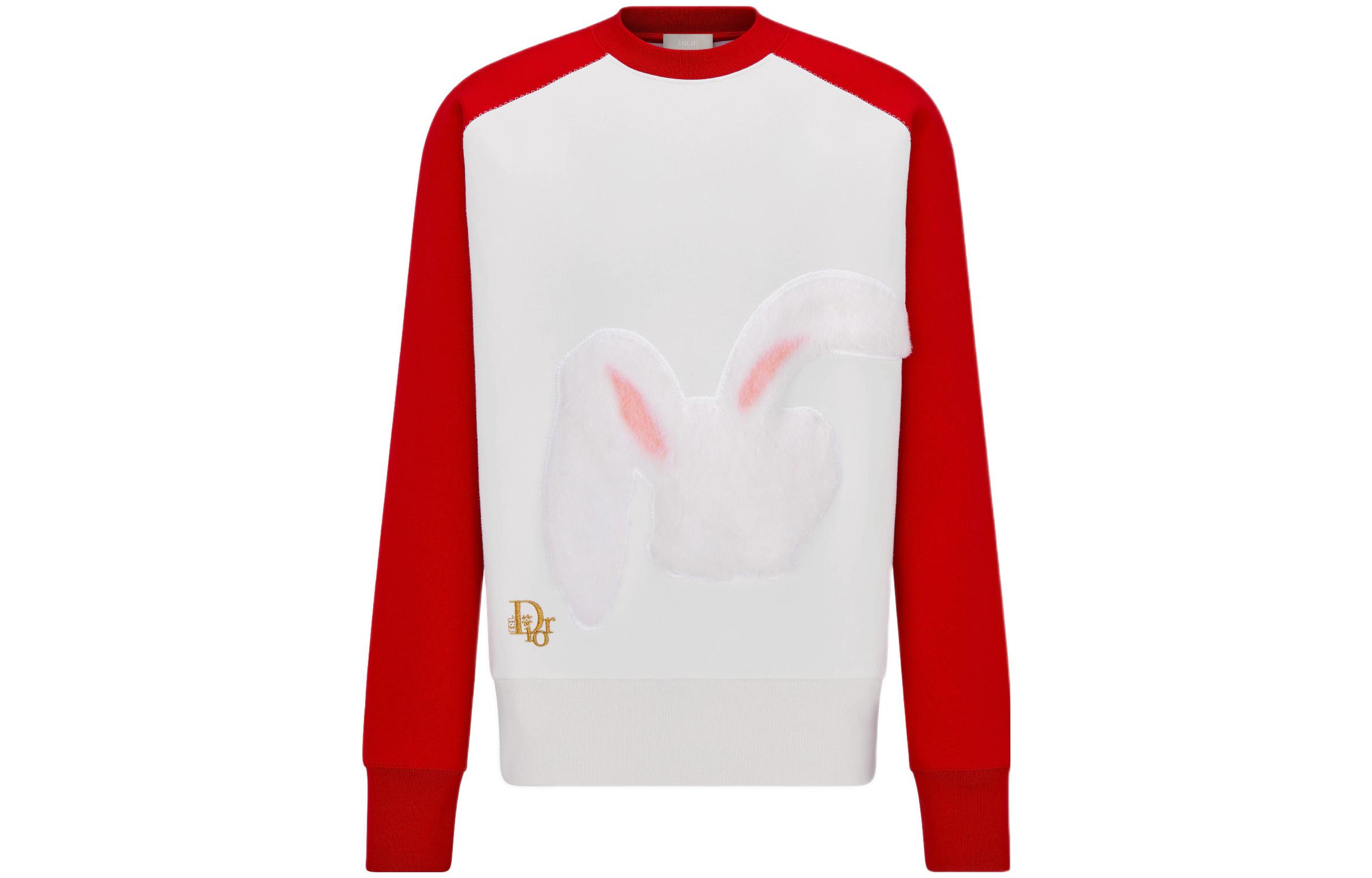 Order Sudadera Roja Oversized Gráfica DIOR SS23 Año del Conejo Edición Especial 313J652A0531-C083
