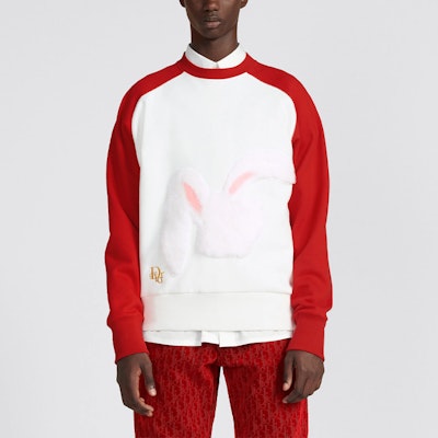 DIOR SS23 Year of the Rabbit Red Graphic Oversized Sweatshirt Edition 313J652A0531-C083 Shop DIOR SS23 Year of the Rabbit Red Graphic Oversized Sweatshirt Edition 313J652A0531-C083