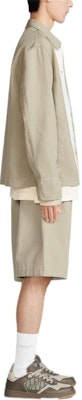 DIOR SS24 Beige Logo Patch Casual Shorts with Side Pocket. 483D193AY545-C180 Details for DIOR SS24 Beige Logo Patch Casual Shorts with Side Pocket. 483D193AY545-C180
