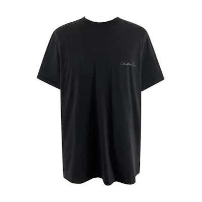 DIOR SS24 Black Loose Fit T-Shirt with Logo Letter Print. 493J696B0817-889