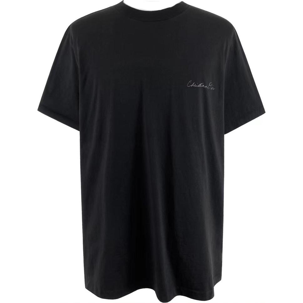 DIOR SS24  Black Loose Fit T-Shirt with Logo Letter Print. 493J696B0817-889 圖 2