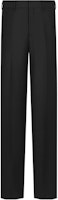 DIOR SS24 Black Solid Pleated Straight-Leg Suit Pants 413C103A6006-C900 DIOR SS24 Black Solid Pleated Straight-Leg Suit Pants 413C103A6006-C900