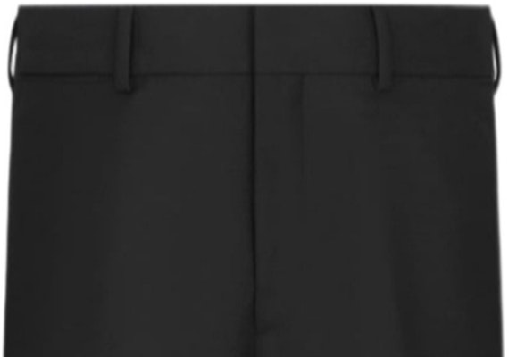 DIOR SS24 Black Solid Pleated Straight-Leg Suit Pants 413C103A6006-C900 Sizing DIOR SS24 Black Solid Pleated Straight-Leg Suit Pants 413C103A6006-C900