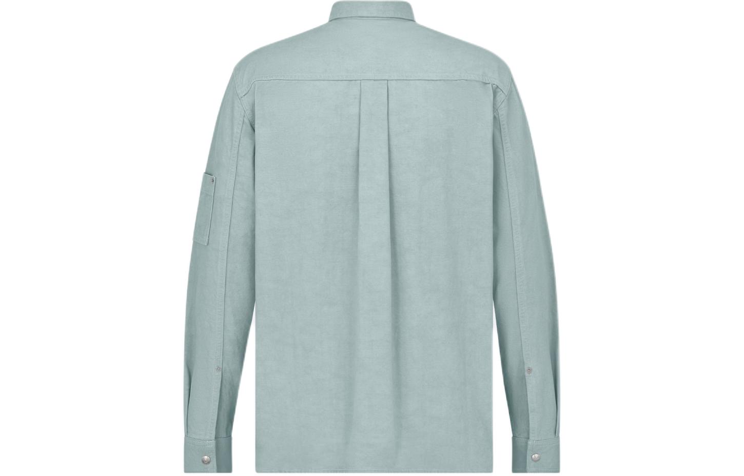 DIOR SS24  Blue Embroidered Letter Pattern Long Sleeve Shirt. 483D587AY547-C888 圖 3