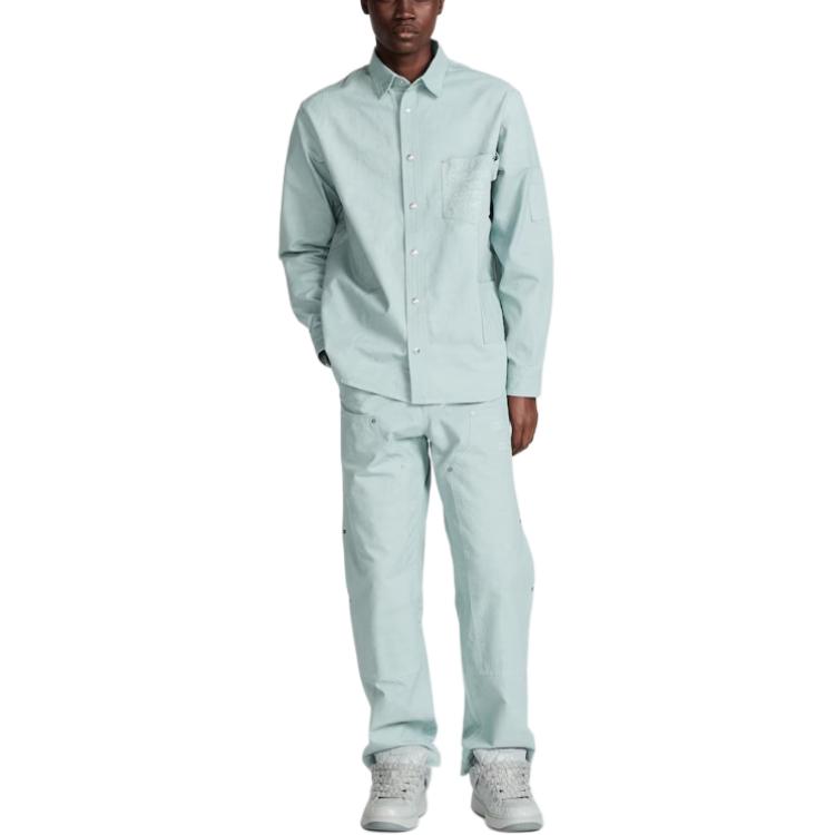 DIOR SS24  Blue Embroidered Letter Pattern Long Sleeve Shirt. 483D587AY547-C888 圖 4