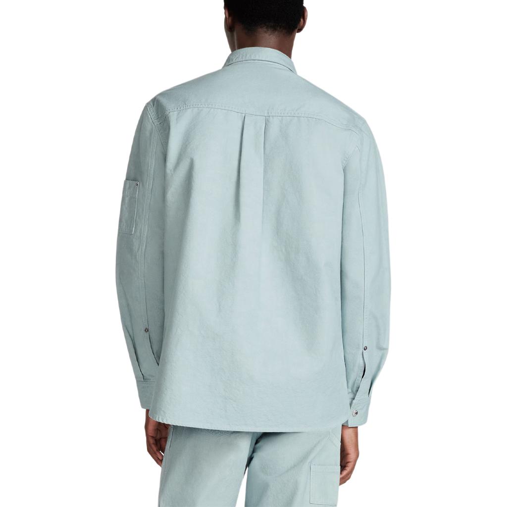 DIOR SS24  Blue Embroidered Letter Pattern Long Sleeve Shirt. 483D587AY547-C888 圖 6