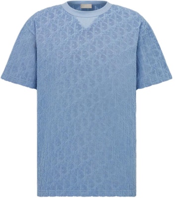 DIOR SS24 Blue Oversized Logo Printed Crewneck T-Shirt. 113J692A0614-C520 Buy DIOR SS24 Blue Oversized Logo Printed Crewneck T-Shirt. 113J692A0614-C520