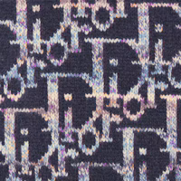 Sizing DIOR SS24 藍色無袖Logo提花針織毛衣. 393M662AT344-C584
