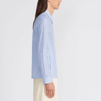 Details for DIOR SS24 藍色條紋長袖襯衫附徽標印花 413C503A5978-C075