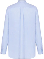 Lookbook DIOR SS24 藍色條紋寬鬆版口袋長袖襯衫 413C516A5978-C075