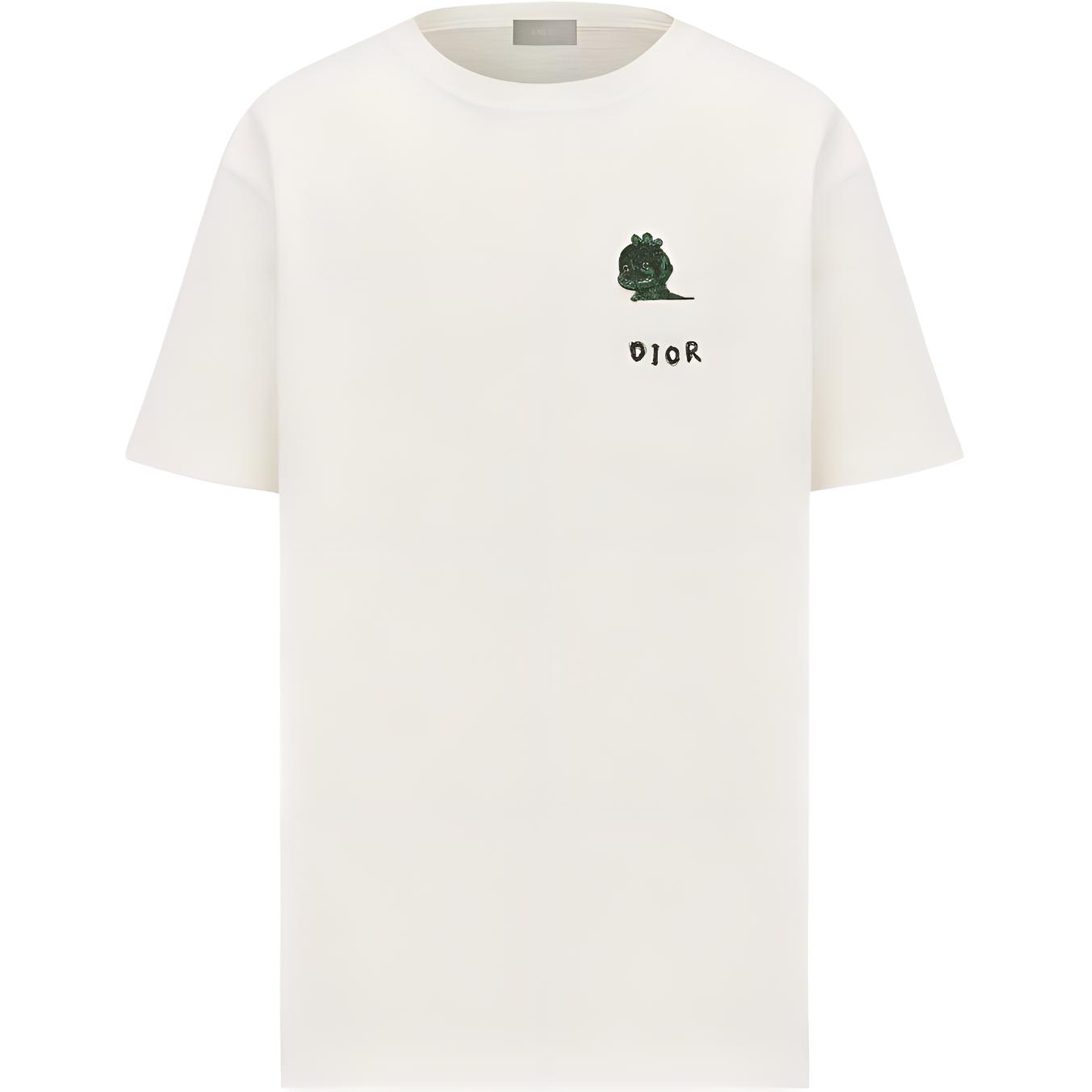 DIOR SS24  Cartoon Logo Graphic Oversized Crewneck T-Shirt. 413J648A0849-C089