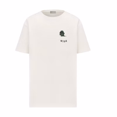 DIOR SS24 Cartoon Logo Graphic Oversized Crewneck T-Shirt. 413J648A0849-C089