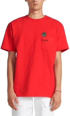 DIOR SS24 Kaos Oversized Crewneck Logo Kartun Graphic. 413J648A0849-C089 3