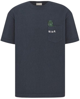 DIOR SS24 Kaos Oversized Crewneck Logo Kartun Graphic. 413J648A0849-C089 6