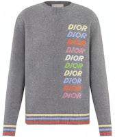 DIOR SS24 Sweater Cashmere dengan Bordir Logo Warna-Warni. 413M649AT774-C886 Order DIOR SS24 Sweater Cashmere dengan Bordir Logo Warna-Warni. 413M649AT774-C886