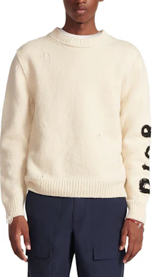 DIOR SS24 刺绣针织圆领长袖毛衣 413M651AT742-C580 4