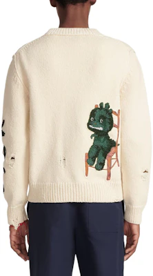 DIOR SS24 刺绣针织圆领长袖毛衣 413M651AT742-C580 5