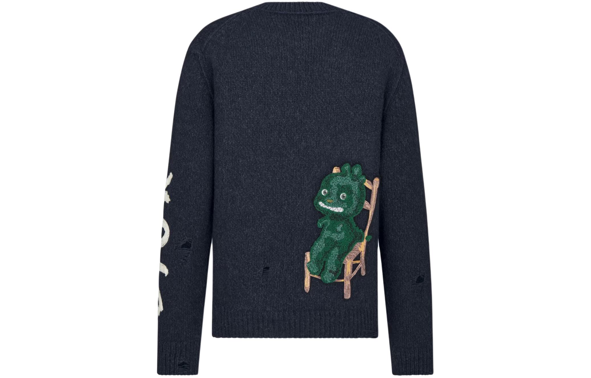 DIOR SS24  Embroidered Knit Crewneck Long Sleeve Sweater 413M651AT742-C580 圖 3