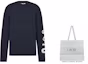 Shop DIOR SS24 刺绣针织圆领长袖毛衣 413M651AT742-C580