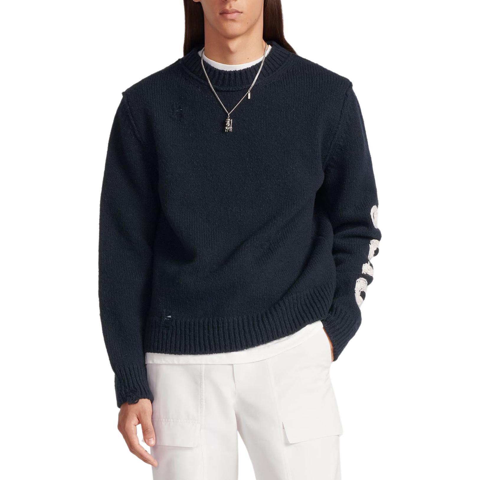 DIOR SS24  Embroidered Knit Crewneck Long Sleeve Sweater 413M651AT742-C580 圖 6