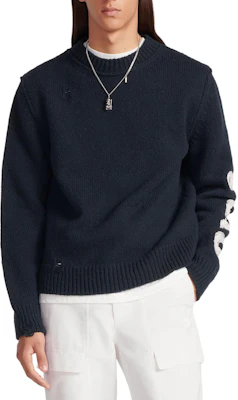 DIOR SS24 刺绣针织圆领长袖毛衣 413M651AT742-C580 Details for DIOR SS24 刺绣针织圆领长袖毛衣 413M651AT742-C580
