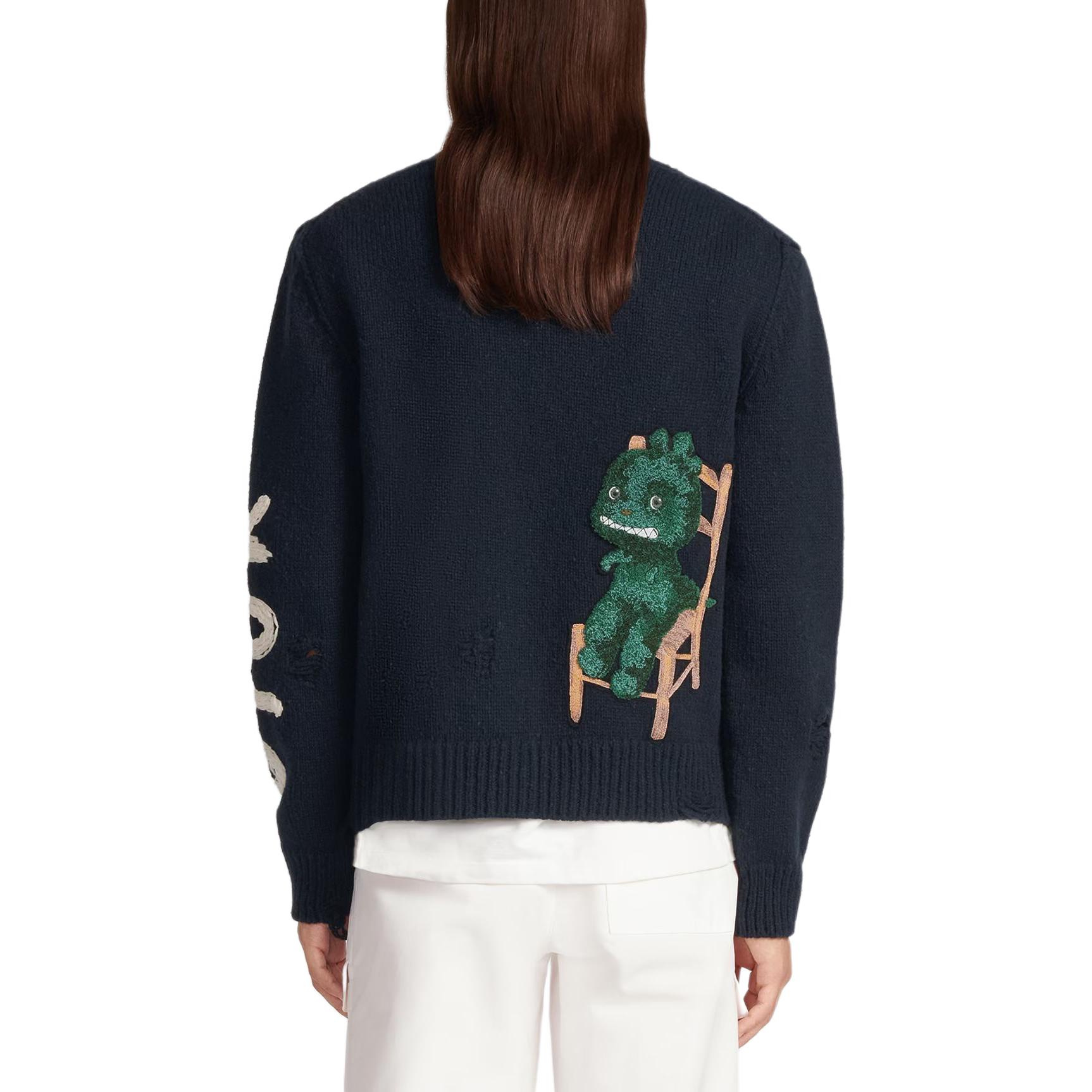 DIOR SS24  Embroidered Knit Crewneck Long Sleeve Sweater 413M651AT742-C580 圖 7