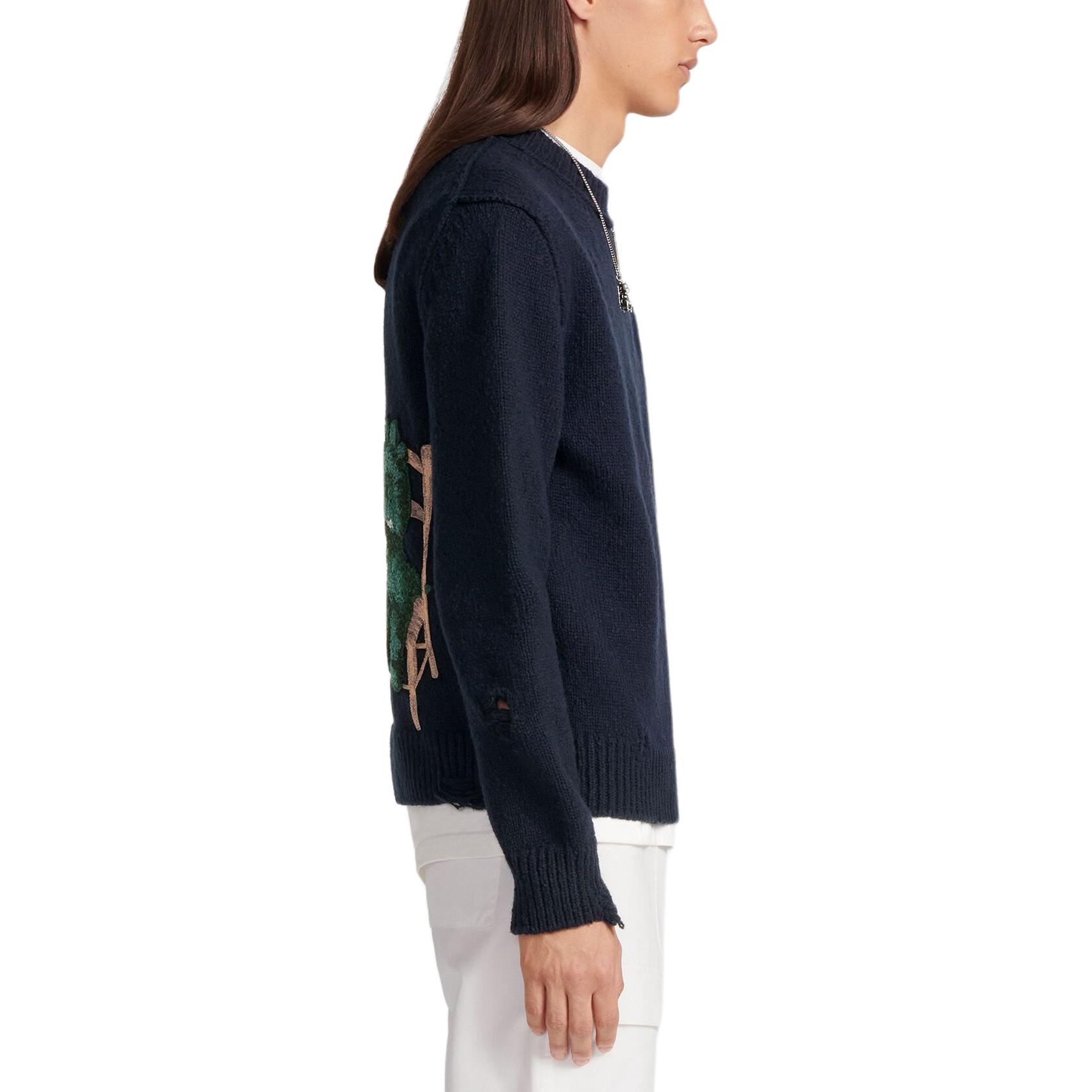 DIOR SS24  Embroidered Knit Crewneck Long Sleeve Sweater 413M651AT742-C580 圖 8