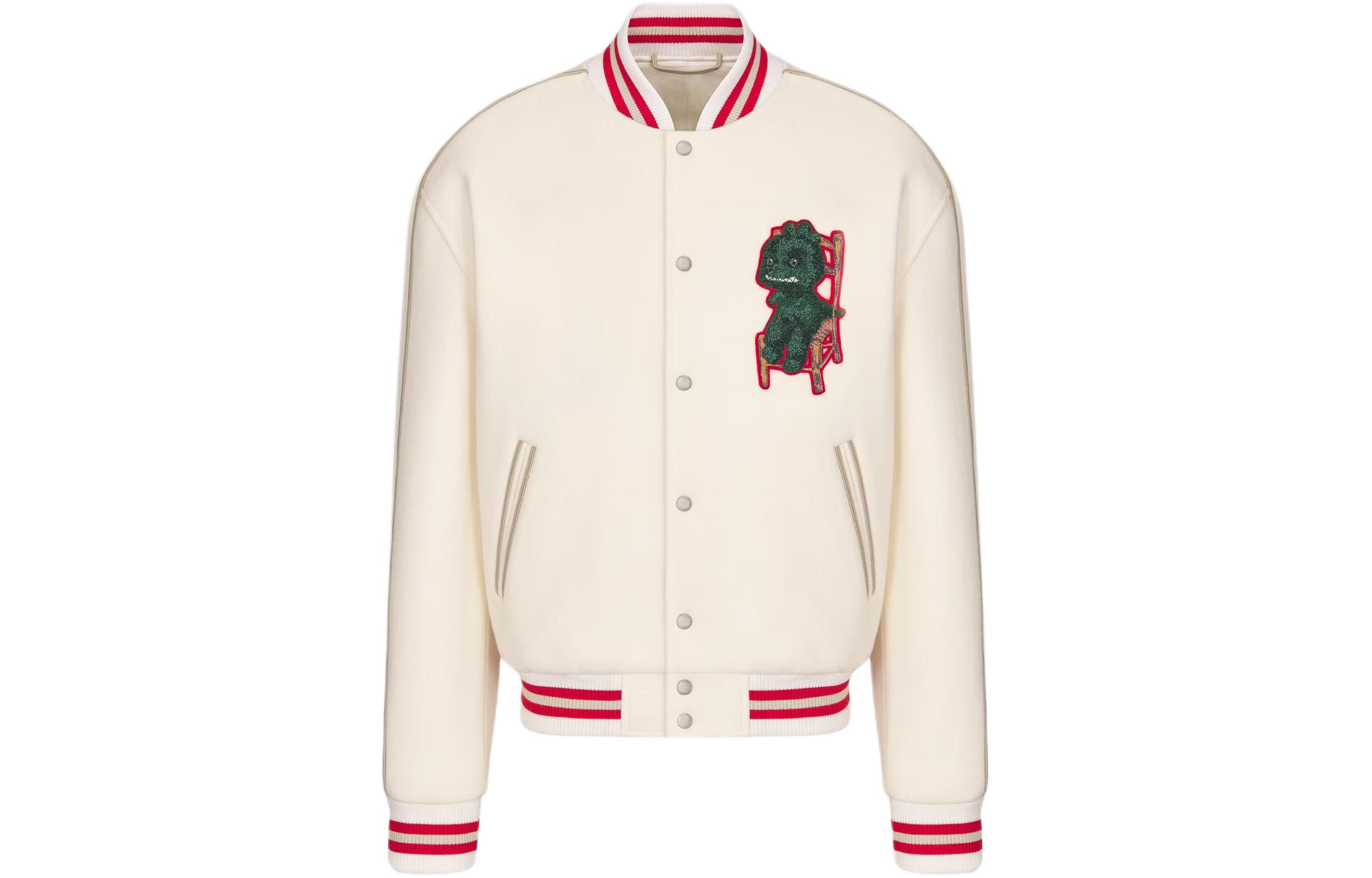 Order DIOR SS24 刺繡條紋字母卡通徽標飛行夾克外套. 413J435A0756-C089