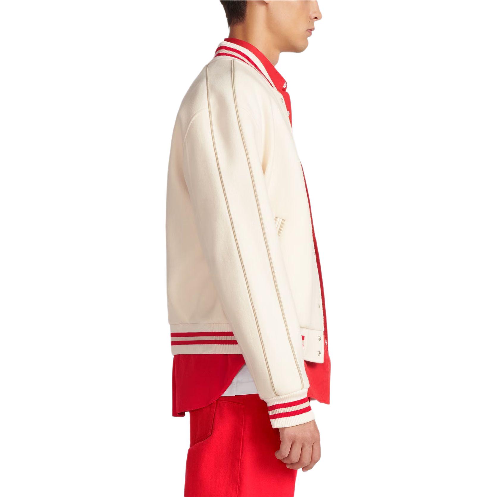 Sizing DIOR SS24 刺繡條紋字母卡通徽標飛行夾克外套. 413J435A0756-C089