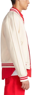 DIOR SS24 刺繡條紋字母卡通徽標飛行夾克外套. 413J435A0756-C089 Sizing DIOR SS24 刺繡條紋字母卡通徽標飛行夾克外套. 413J435A0756-C089