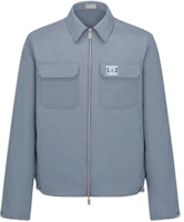 DIOR SS24 Gray Logo Embroidered Zipper Long Sleeve Jacket 493C518A5834-C885 DIOR SS24 Gray Logo Embroidered Zipper Long Sleeve Jacket 493C518A5834-C885
