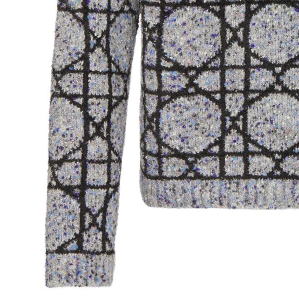 Details for ディオール SS24 グレー カナージュ柄 長袖 ニット セーター. 483M643AT804-C889