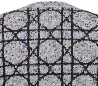 ディオール SS24 グレー カナージュ柄 長袖 ニット セーター. 483M643AT804-C889 Sizing ディオール SS24 グレー カナージュ柄 長袖 ニット セーター. 483M643AT804-C889