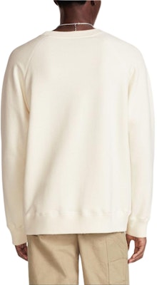 DIOR SS24 米色Logo刺繡羅紋寬鬆圓領長袖上衣 483J634B0912-C186 Purchase DIOR SS24 米色Logo刺繡羅紋寬鬆圓領長袖上衣 483J634B0912-C186