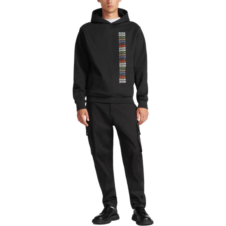 Purchase DIOR SS24 Hoodie Logo Print Kasual Loose Fit. 413J646A0531-C985